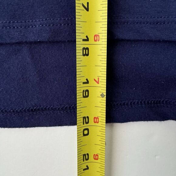 Disney Womens Large Blue Short Sleeve Mickey Minnie Mouse Graphic V Neck Tee - Picture 7 of 8